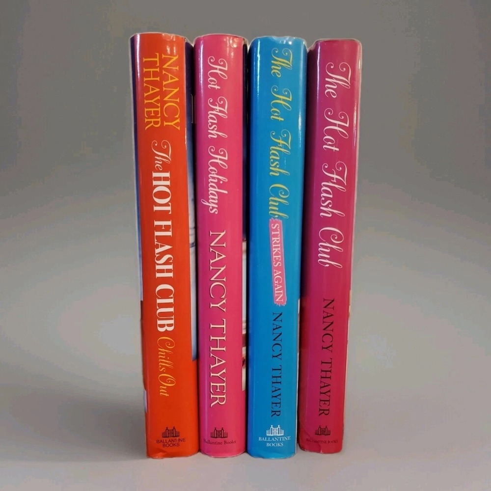 The Hot Flash Club Series Set of 4 Novels by Nancy Thayer Hardcover w/Sleeves
